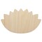 Yoga Lotus Flower Outline Unfinished Wood Shape Piece Cutout for DIY Craft Projects